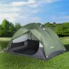 Outsunny 2 Man Tent Patio Tent with Water Resistant Rain Cover, 4 Mesh Windows&Carry Bag, Portable for Family Backpacking