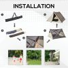 Outsunny 2-3 People Easy Pop Up Tents for Camping, Automatic Instant Tent, Portable with Carry Bag, Windows and Doors