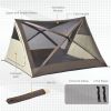 Outsunny 2-3 People Easy Pop Up Tents for Camping, Automatic Instant Tent, Portable with Carry Bag, Windows and Doors