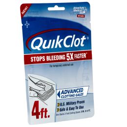 ADVENTURE MEDICAL QUIKCLOT GAUZE - 3" X 4'