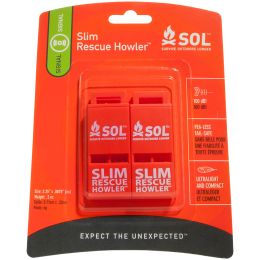 SURVIVE OUTDOOR LONGER RESCUE HOWLER WHISTLE - 2 PACK