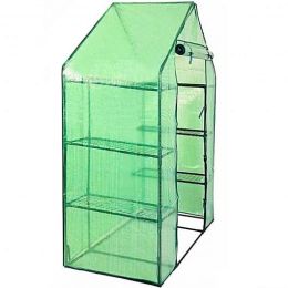 Portable 4 Tier Walk-in Plant Greenhouse with 8 Shelves