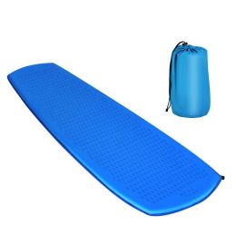 Inflatable Sleeping Pad with Carrying Bag-Blue - Color: Blue