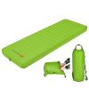 Self Inflating Folding Camping Sleeping Mattress with Carrying Bag-Green - Color: Green