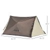 Outsunny 2-3 People Easy Pop Up Tents for Camping, Automatic Instant Tent, Portable with Carry Bag, Windows and Doors