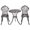 3 Pieces Cast Aluminum Bistro Set