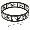 36 Inch Metal Fire Pit Ring Deer with Extra Poker Bonfire Liner for Campfire