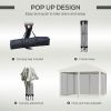 Outdoor 10' x 10' Canopy Outdoor Pop-Up Tent with Sidewalls, Instant Setup, 4 Mesh Walls for Party, Events, Beige