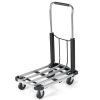 Folding Hand Truck Aluminum Utility Dolly Platform Cart with Extendable Base