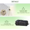 Outsunny 20-Man Large Camping Tents with Weatherproof Cover, Backpacking Family Tent with 8 Mesh Windows 2 Doors