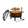 32In 2-in-1 Fire Pit-with barbecue grill