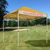 10X10ft EZ Pop Up Canopy Folding Gazebo/Mineral Yellow