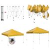 10X10ft EZ Pop Up Canopy Folding Gazebo/Mineral Yellow