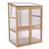 30 x 22 x 43 Inch Garden Portable Wooden Greenhouse