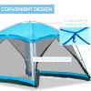 Outsunny 12' x 12' Screen Tent, 8 Person Camping Tent with Carry Bag and 4 Mesh Walls for Hiking, Backpacking