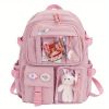 Women's Travel Backpack Women's Multi-Pocket Waterproof College School Bag Transparent Bag Large Capacity Laptop Backpack Reinforcement