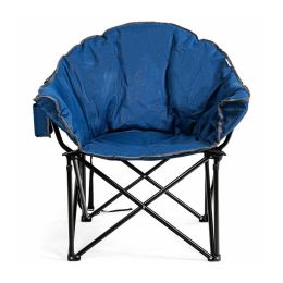 Multiple Applicable Places Portable Outdoor Camping Chair (Color: Navy, Type: Camping Chair)