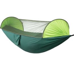 Folding Multi Use Swing Hammock For Outdoor Camping (Color: Green, Type: Hammock)